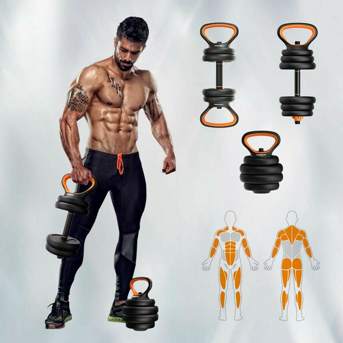 Kit di Kettlebell e Manubri Xiaomi ORMANC40 40 kg