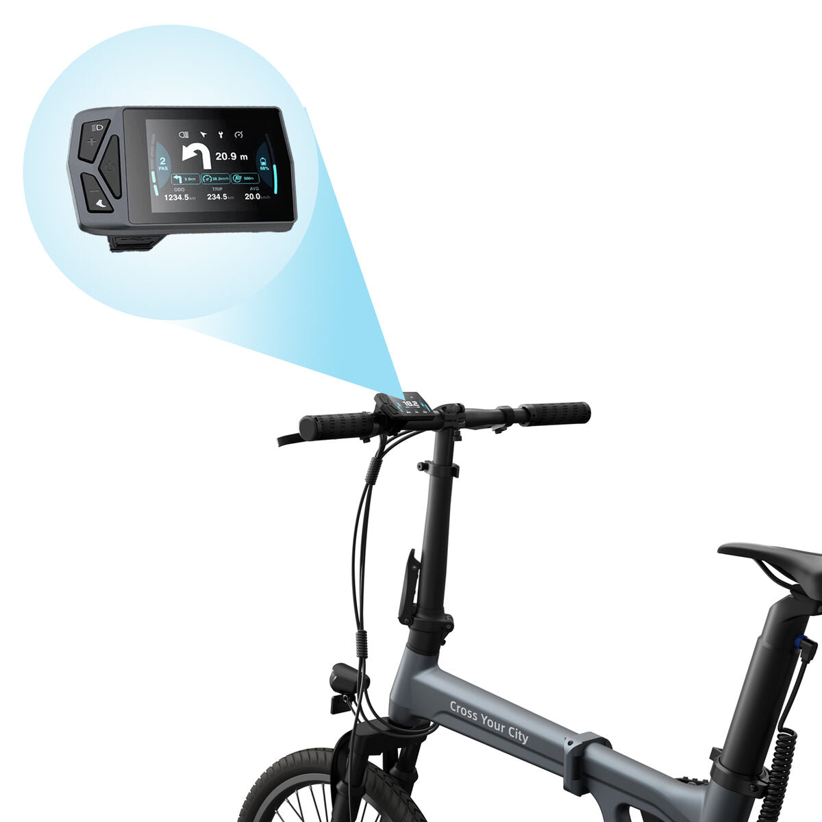 Bicicletta Elettrica Xiaomi ADO Air 20S 20" 100 Km Grigio