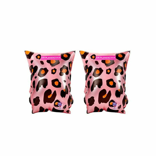 Manicotti Swim Essentials Leopard Rosa 2-6 anni