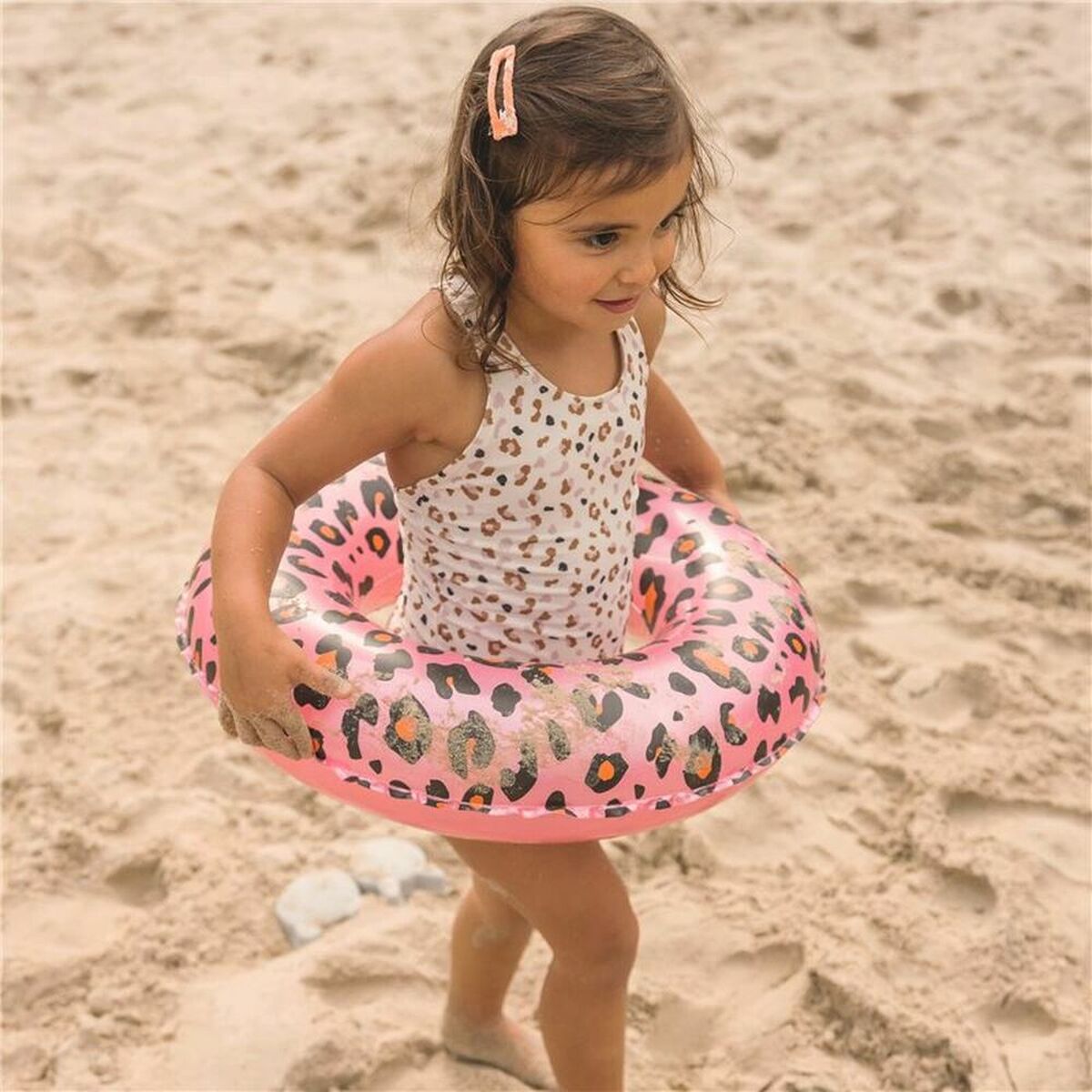 Galleggiante Gonfiabile Swim Essentials Leopard Rosa chiaro