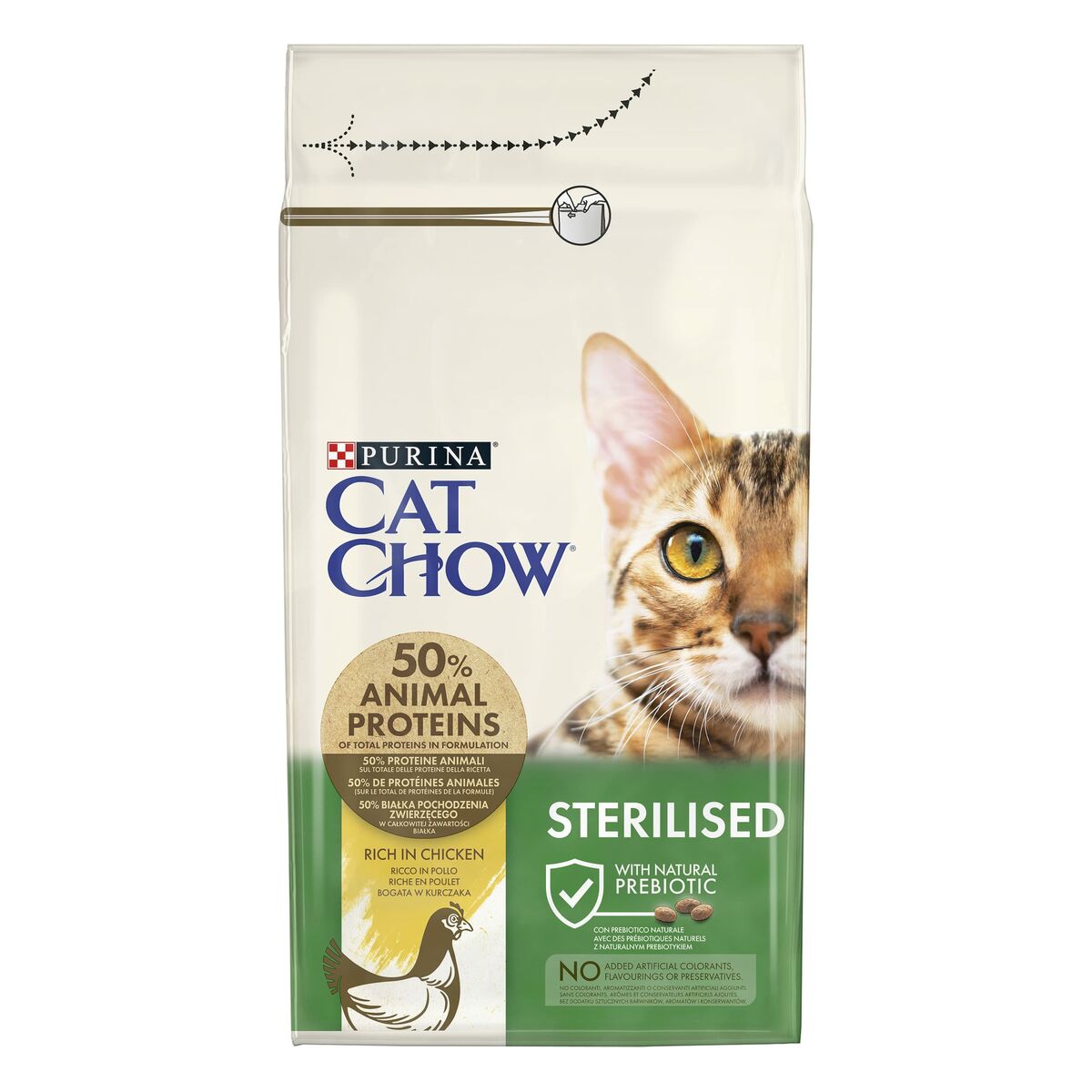 Cibo per gatti Purina CAT CHOW STERILISED Adulto Pollo 1,5 Kg