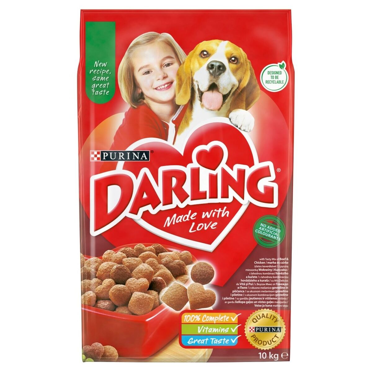 Io penso Purina Darling Adulto Pollo Carne di vitello 10 kg