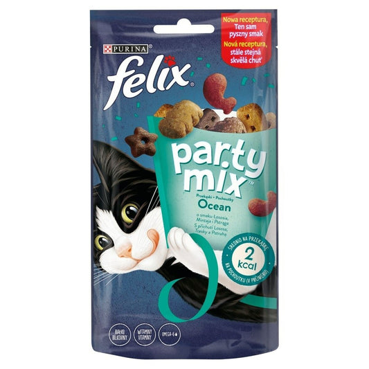 Spuntino per Cat Purina Party Mix Ocean Mix 60 L 60 g