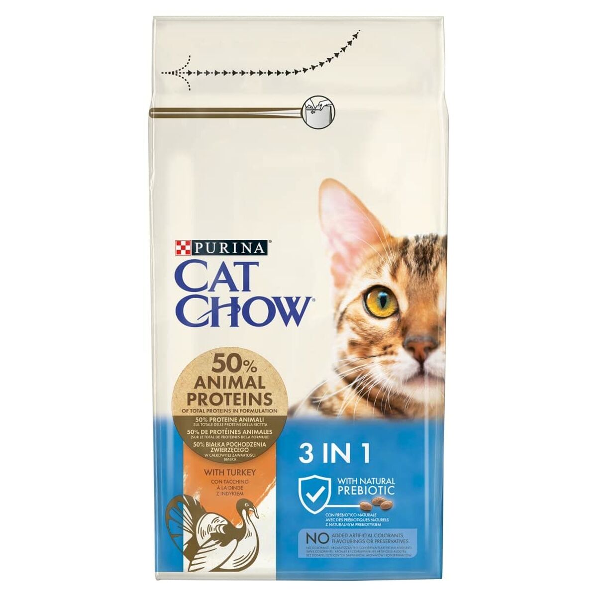 Cibo per gatti Purina Cat Chow Adulto Tacchino 1,5 Kg