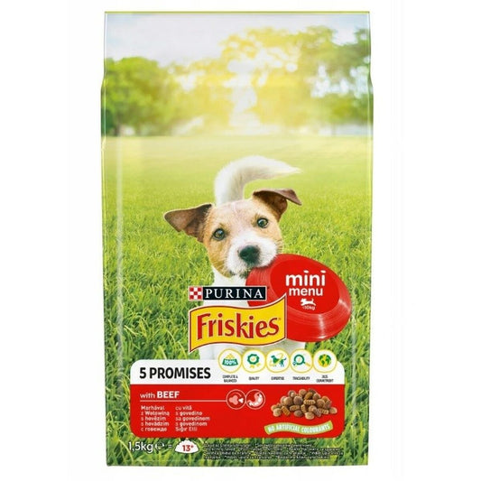 Io penso Purina Friskies Mini Menu Adulto Carne di vitello 1,5 Kg