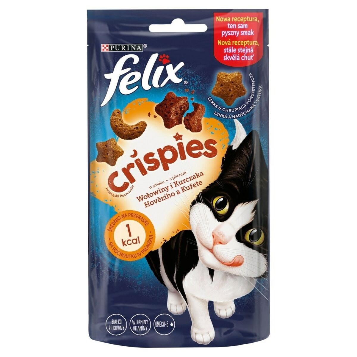 Cibo per gatti Purina Felix Crispies Pollo Carne di vitello 45 g