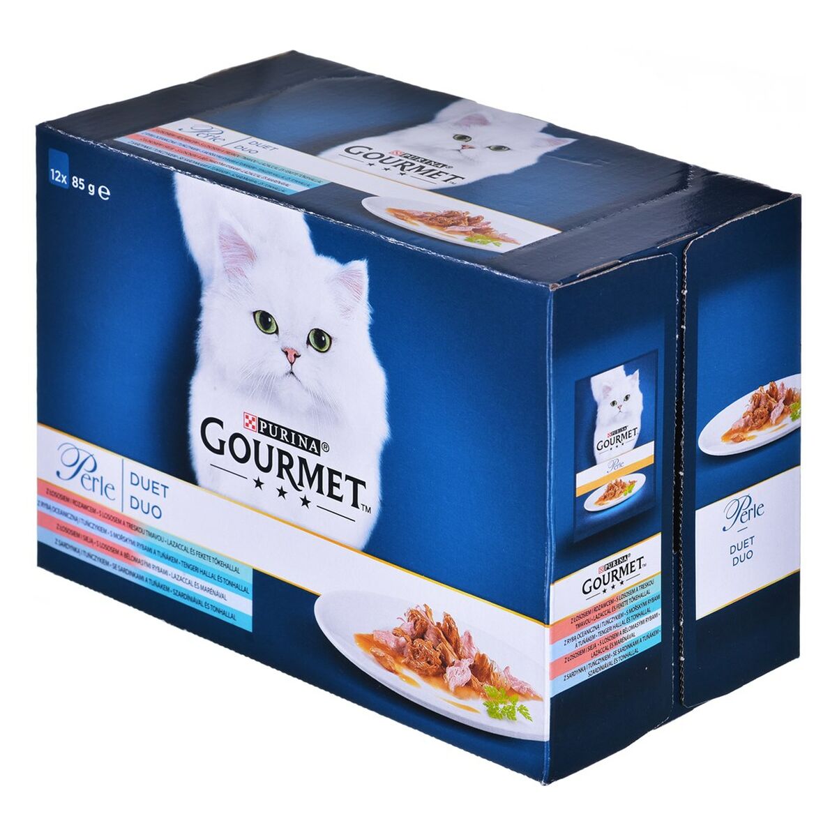 Cibo per gatti Purina Gourmet Salmone Tonno Pesce 12 x 85 g