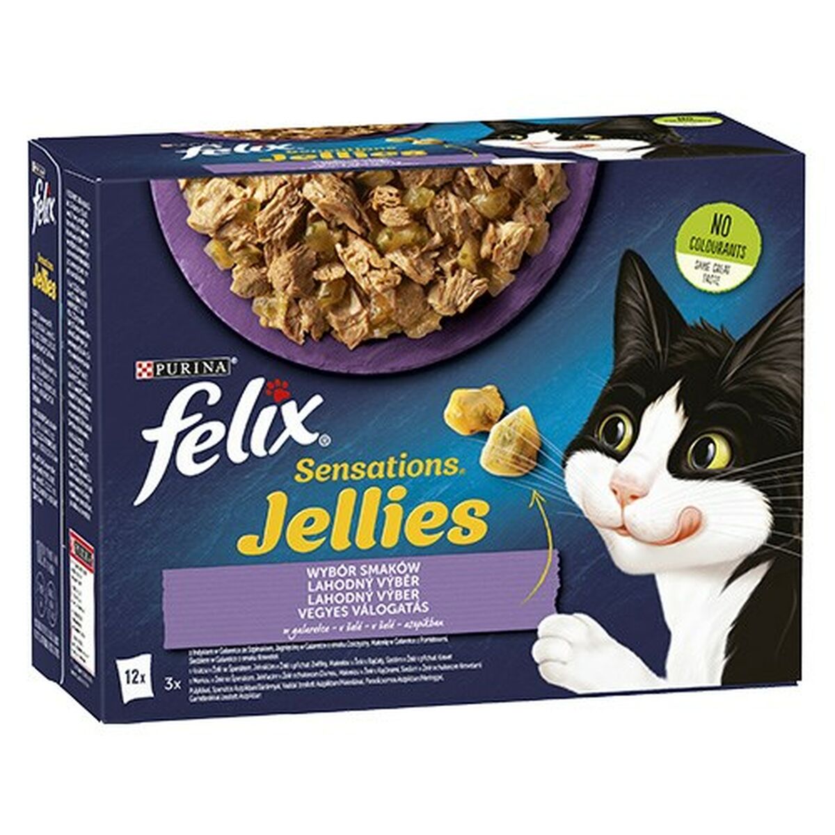 Cibo per gatti Purina Felix Sensations Tacchino Agnello 12 x 85 g