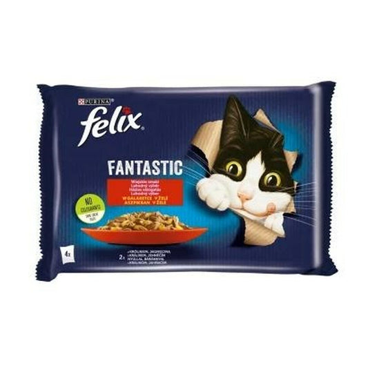 Cibo per gatti Purina Fantastic Agnello Coniglio 340 g