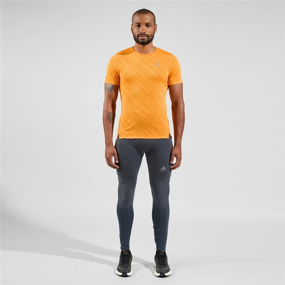 Maglia a Maniche Corte Unisex Odlo Zeroweight Enginee Arancio