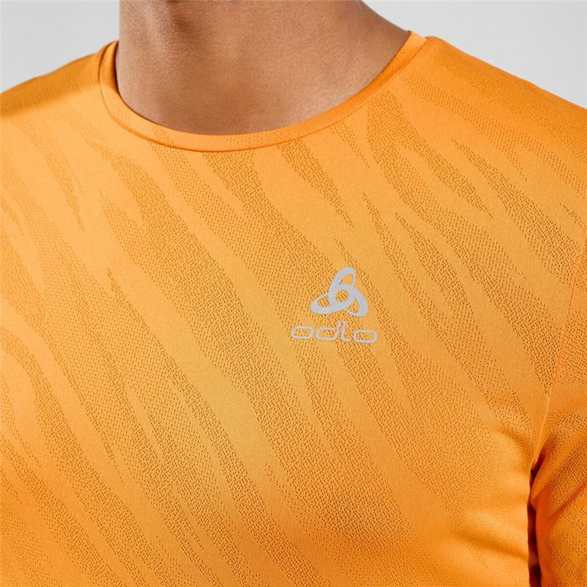 Maglia a Maniche Corte Unisex Odlo Zeroweight Enginee Arancio