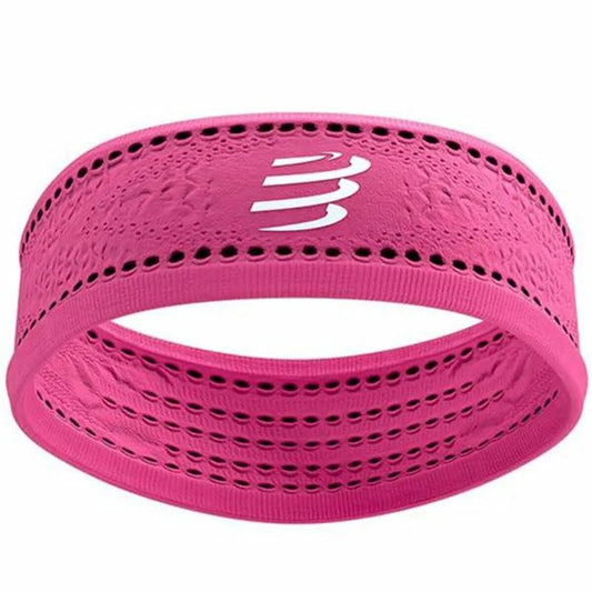 Fascia Sportiva per la Testa Compressport Thin On/Off Rosa Fuxia