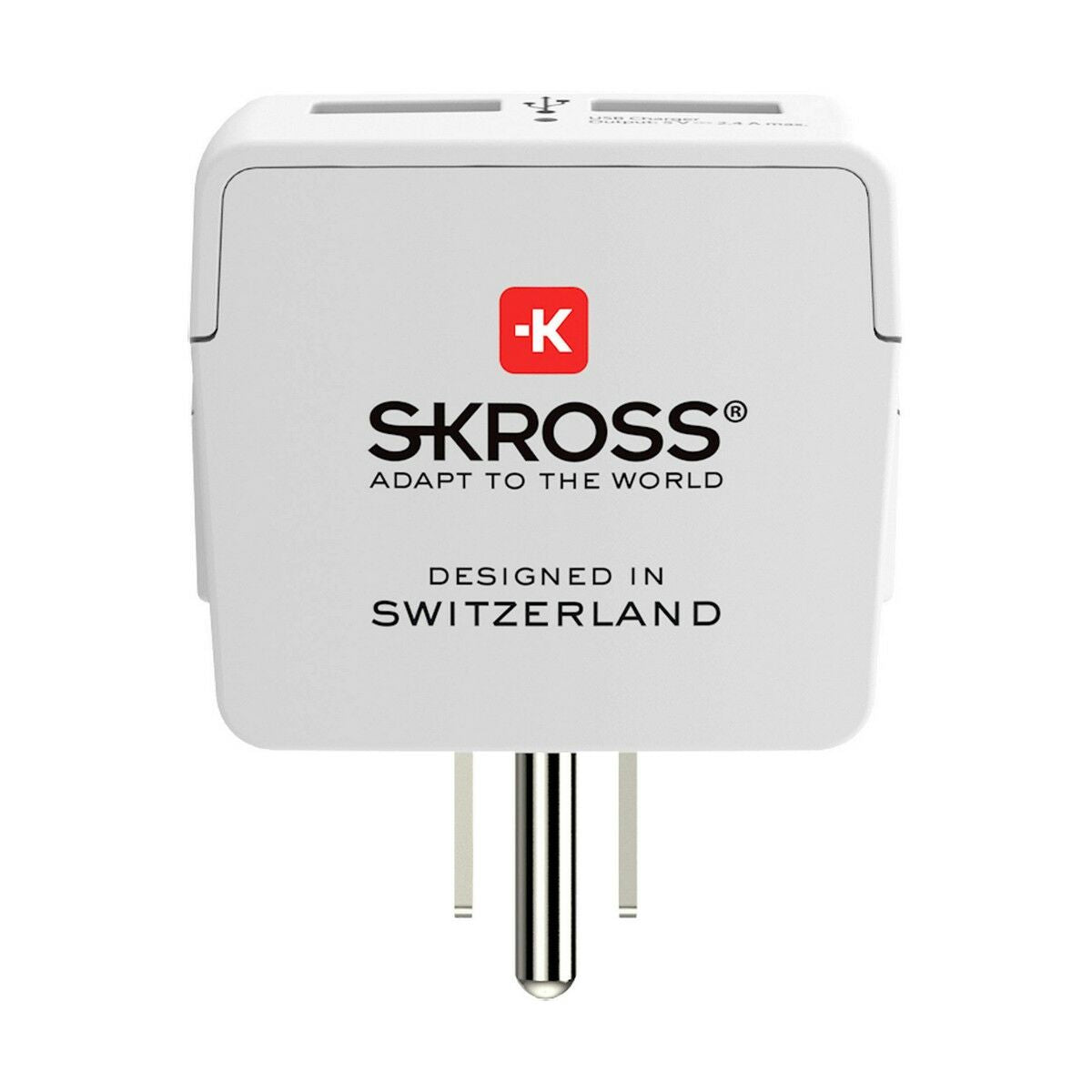 Adattatore di Corrente Skross 1500281 USB x 2 Europeo Stati Uniti