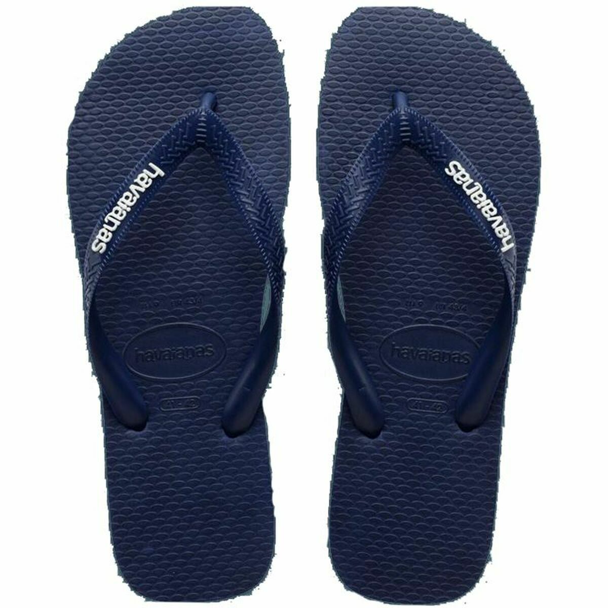 Ciabatte da Uomo Havaianas Logo Azzurro