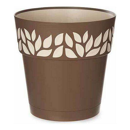 Vaso Autoirrigante Stefanplast 3920211 Beige Marrone Plastica 25 x 25 x 25	 cm