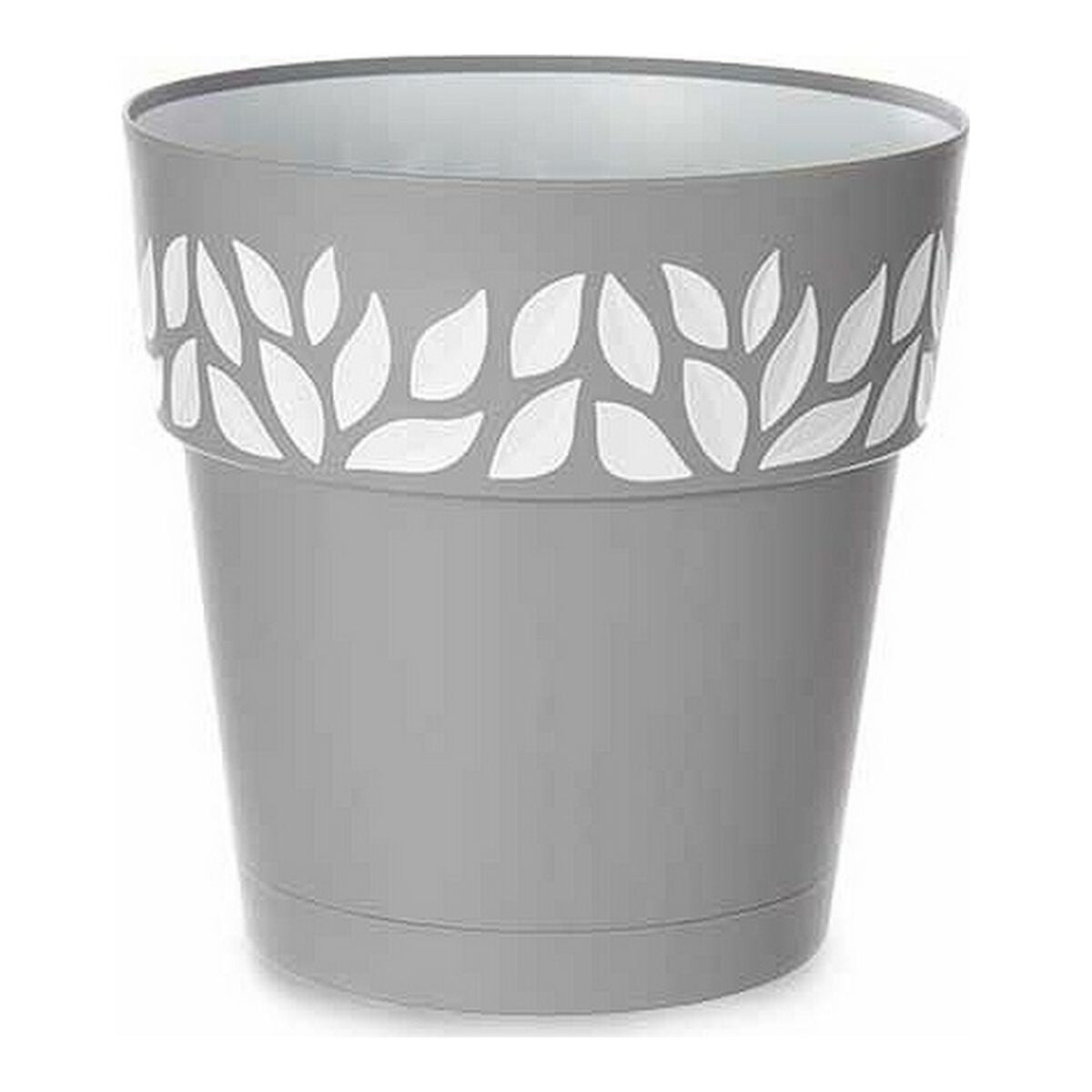 Vaso Autoirrigante Stefanplast 3920321 Grigio Bianco Plastica 29 x 29 x 29 cm