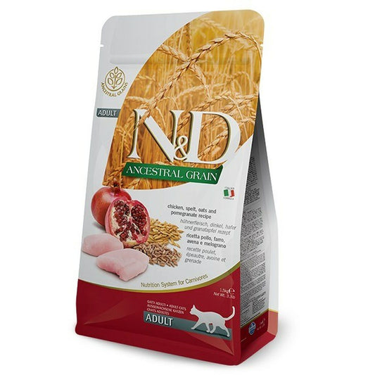 Cibo per gatti Farmina N&D ANCESTRAL Adulto Melagrana Pollo 1,5 Kg