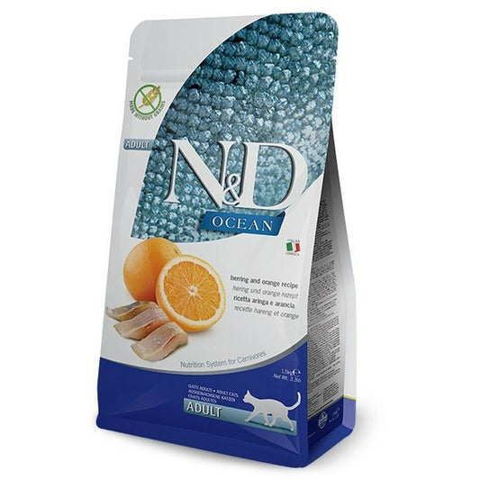 Cibo per gatti Farmina PND0150035 Arancio Adulto 1,5 Kg