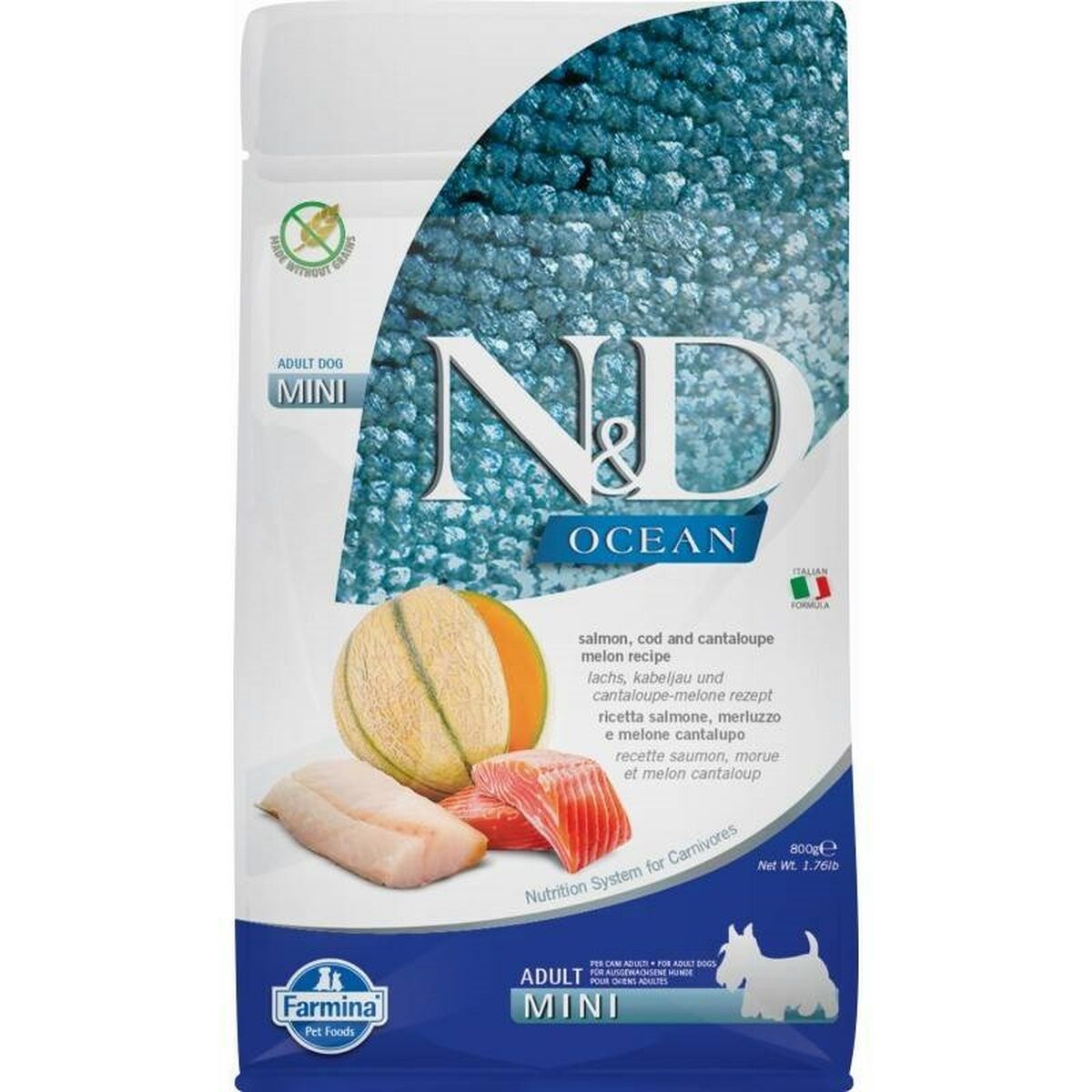 Io penso Farmina N&D Ocean Adulto Salmone Baccalà 800 g