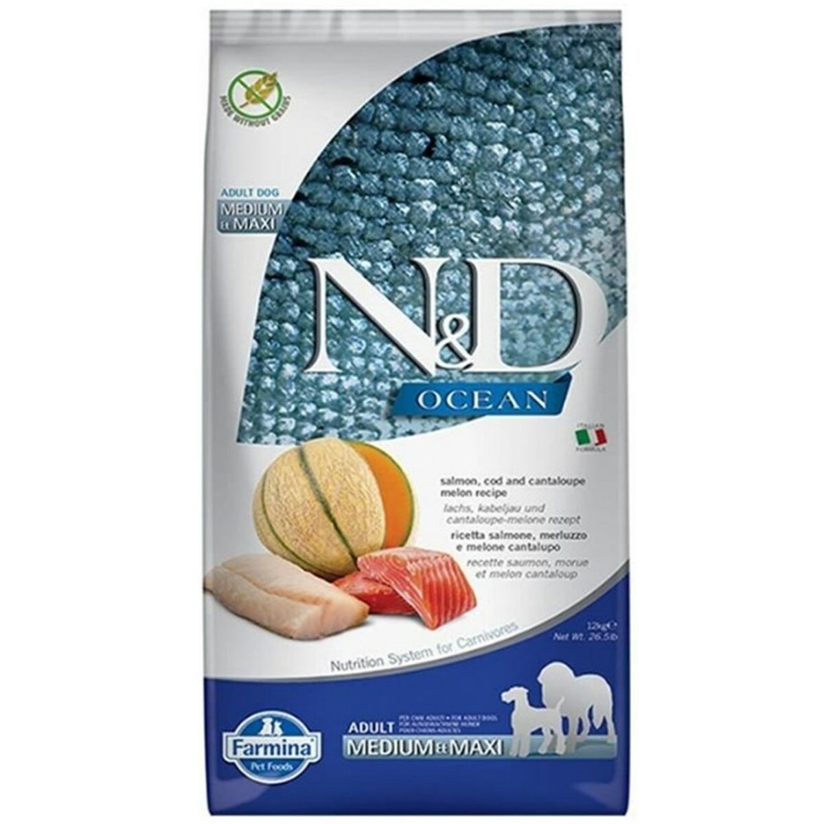 Io penso Farmina N&D Adulto Salmone Baccalà 12 kg