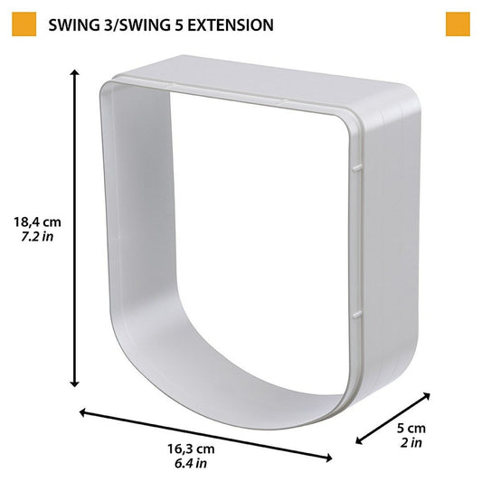 Gattaiola Ferplast Swing 3/5 Kit di estensione Bianco Plastica