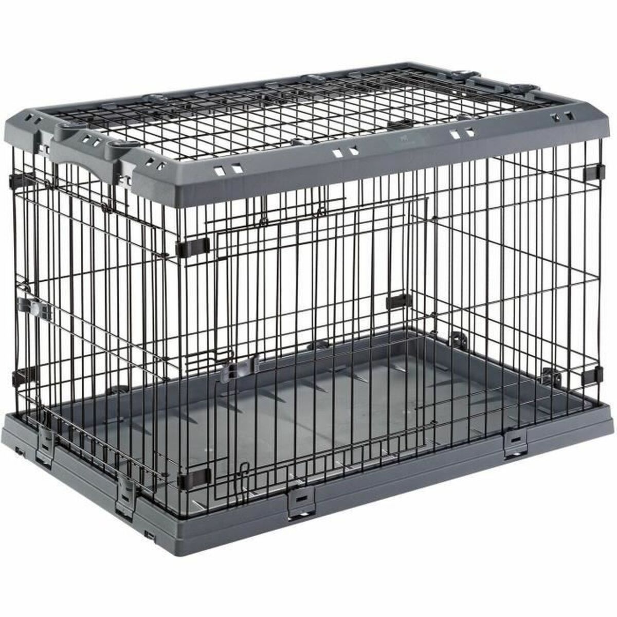 Gabbia per il trasporto di animali domestici Ferplast Superior 60 Nero Grigio Plastica 50 x 47 x 62 cm