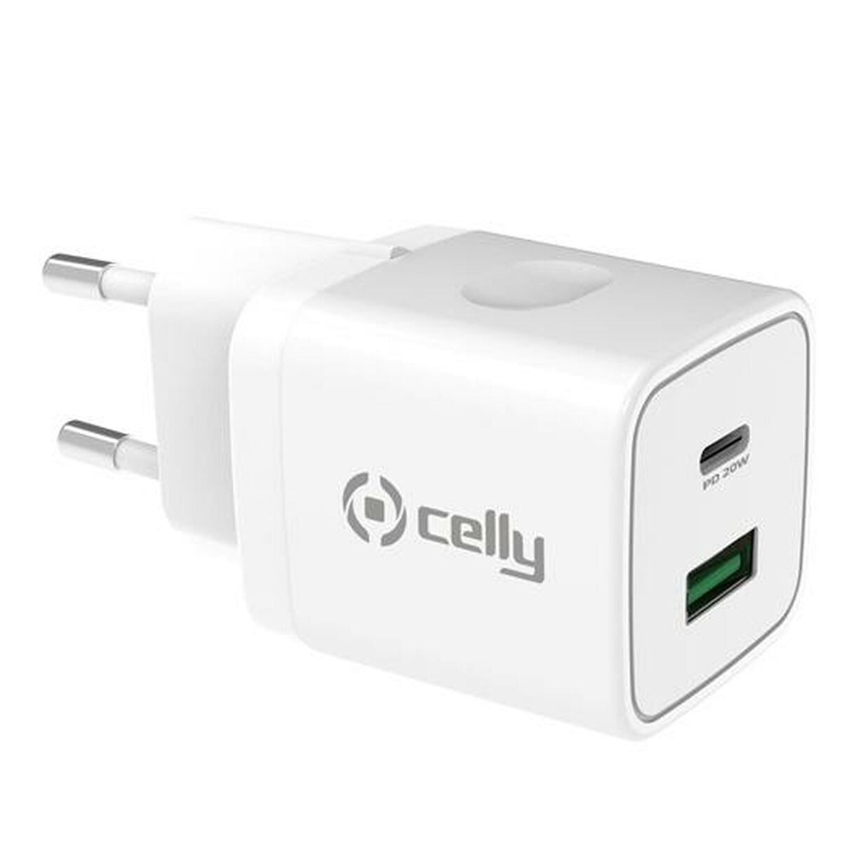 Caricabatterie da Parete 2 in 1 Celly Bianco 20 W