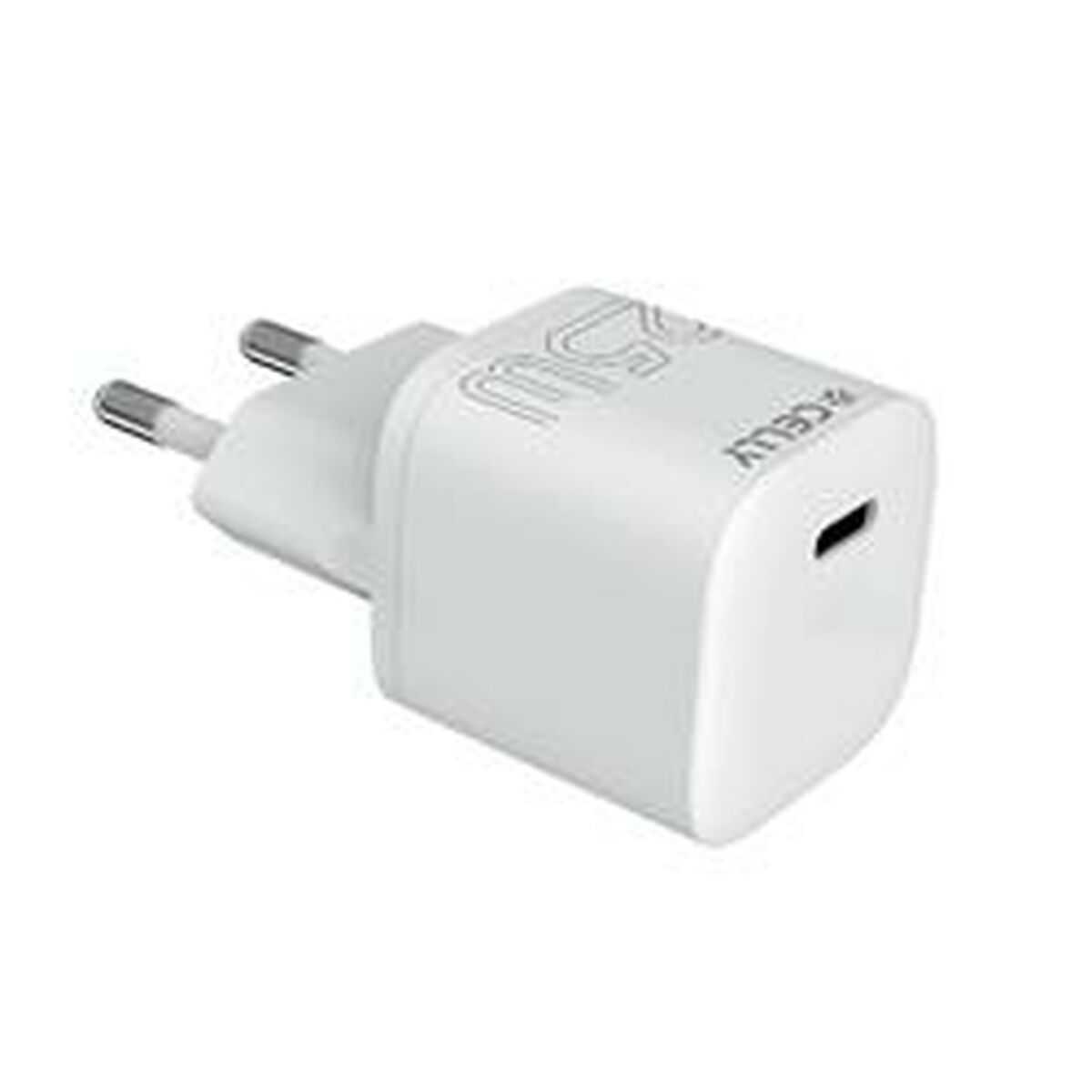 Caricabatterie da Parete Celly UCTC1USBC25WWH 25 W Bianco