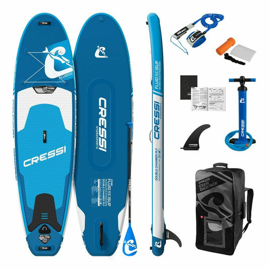 Tavola da Paddle Surf Gonfiabile con Accessori Paddle Surf Cressi-Sub NA021020 Azzurro