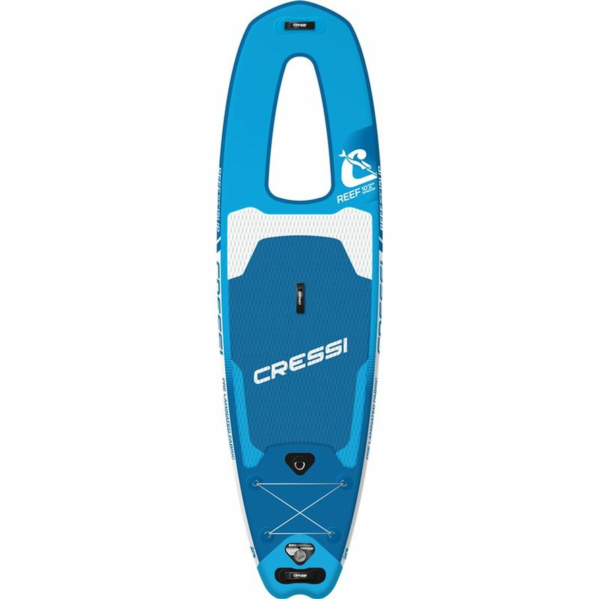 Tavola da Paddle Surf Gonfiabile con Accessori Reef Window Cressi-Sub 10,2" Azzurro