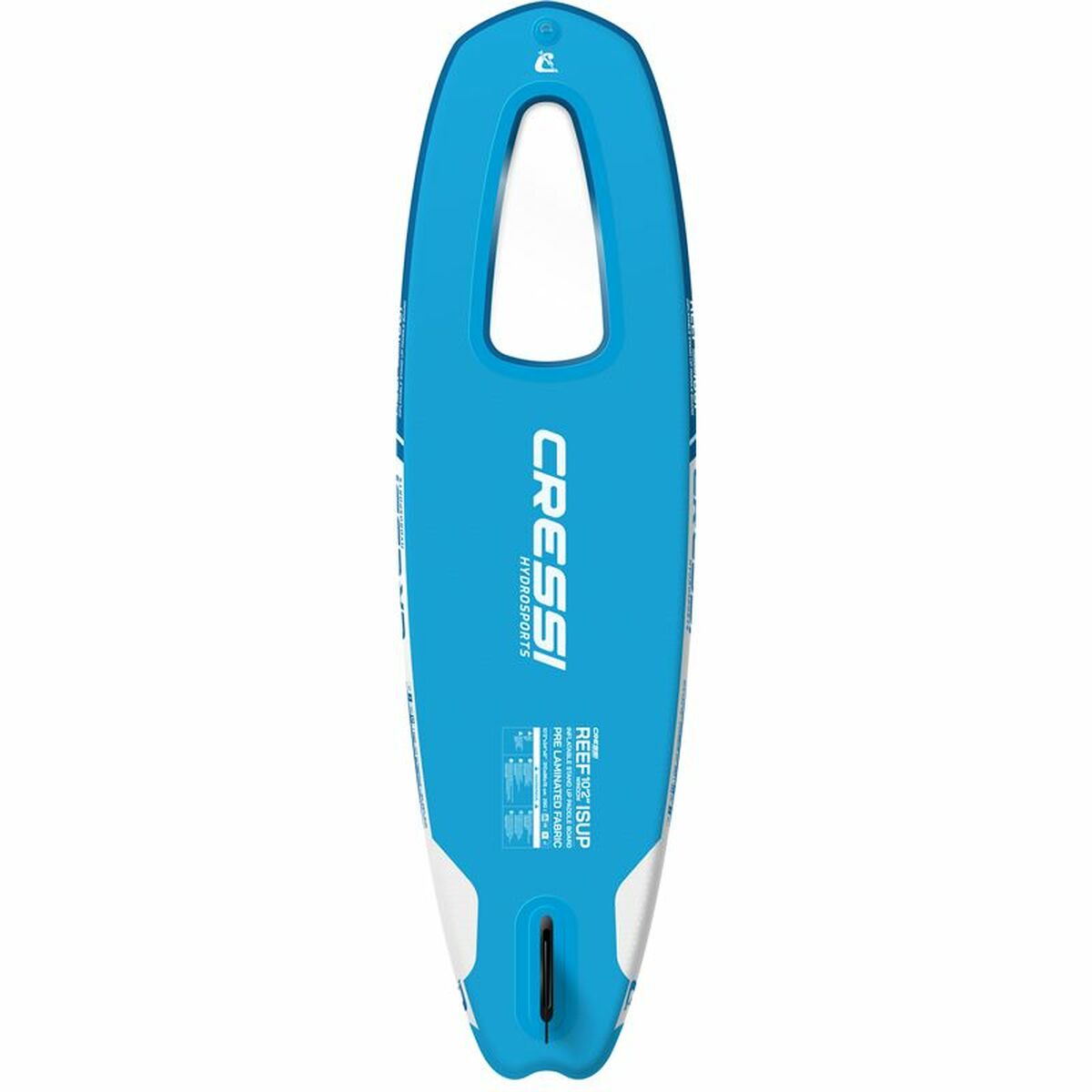 Tavola da Paddle Surf Gonfiabile con Accessori Reef Window Cressi-Sub 10,2" Azzurro