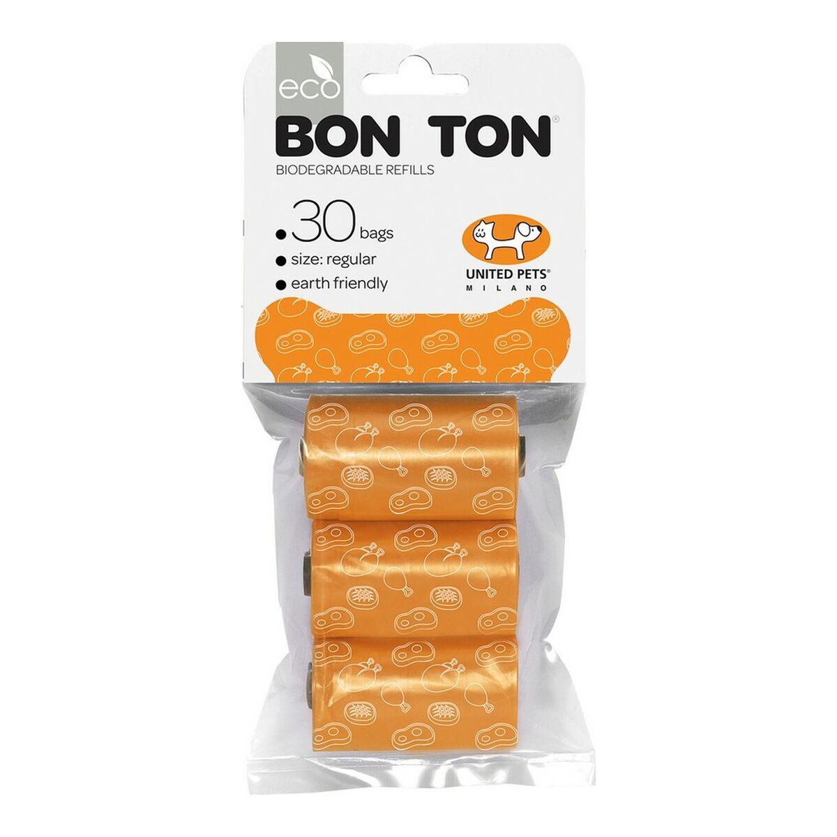 Borse igieniche United Pets Bon Ton Regular Cane Arancio (3 x 10 uds)