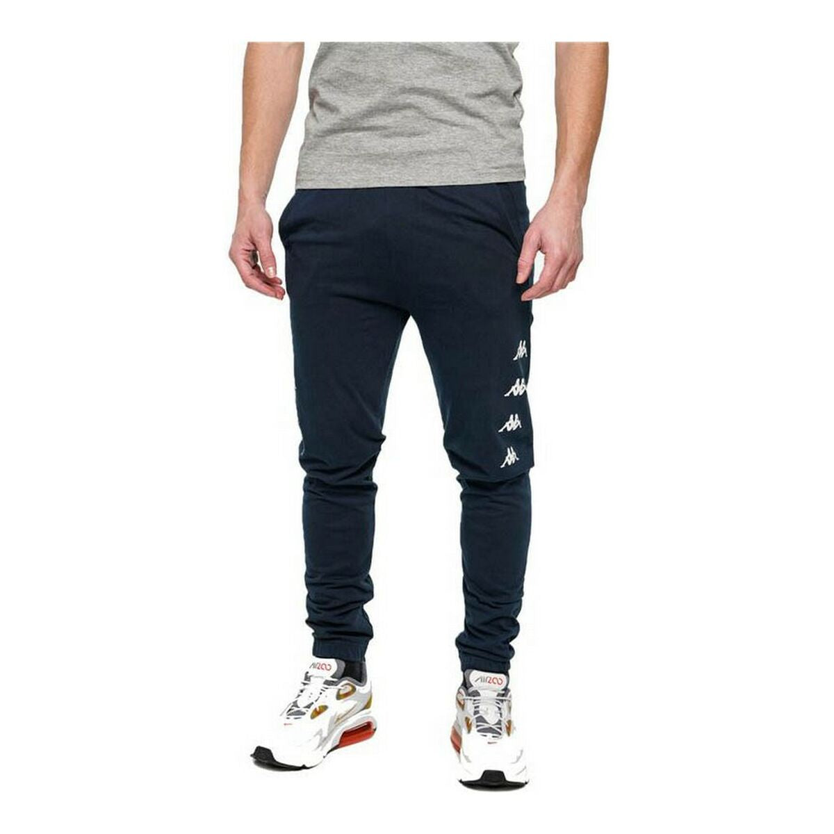 Pantalone per Adulti Kappa Kolrik  Nero Uomo Blu Marino