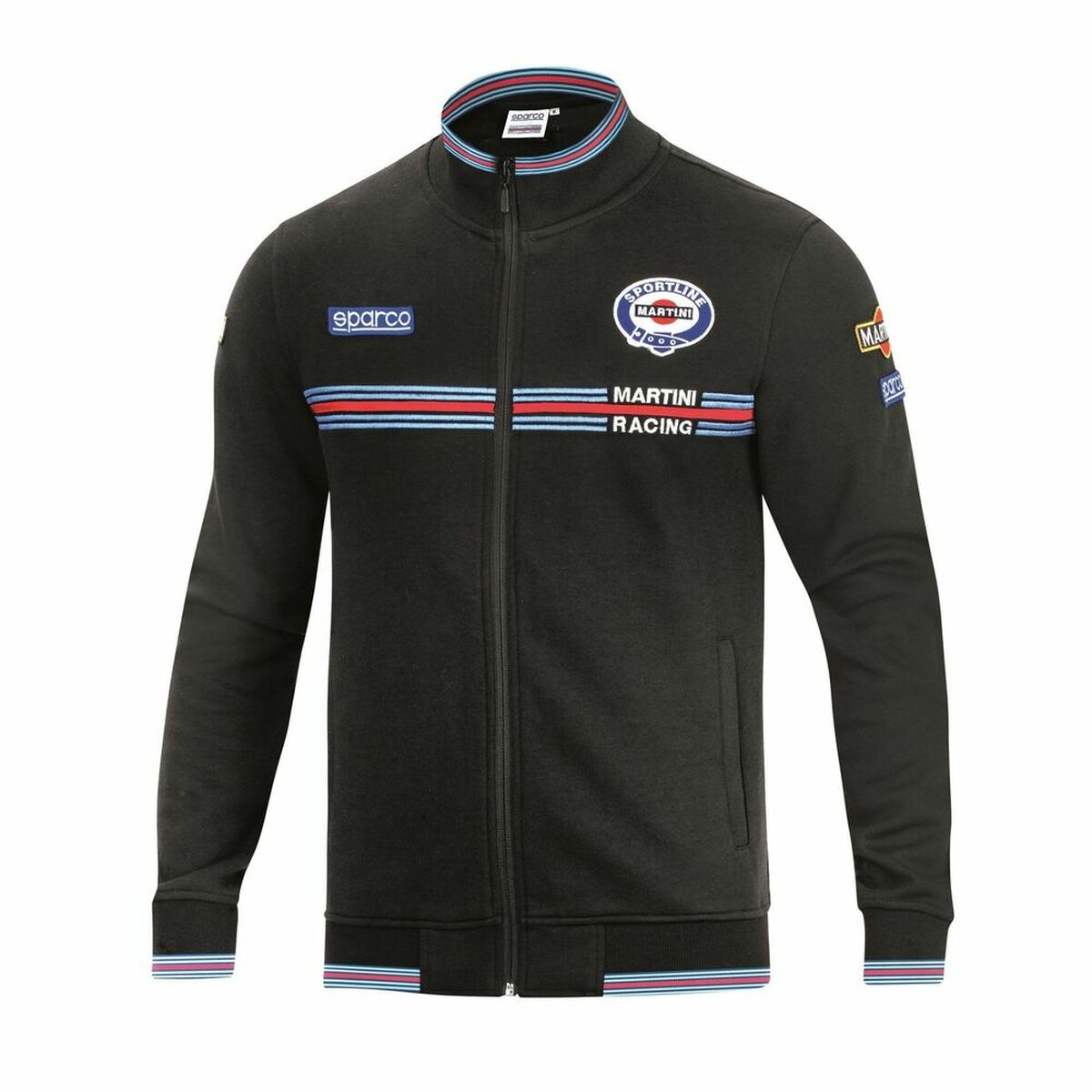 Felpa senza Cappuccio Uomo Sparco MARTINI RACING Nero Taglia M