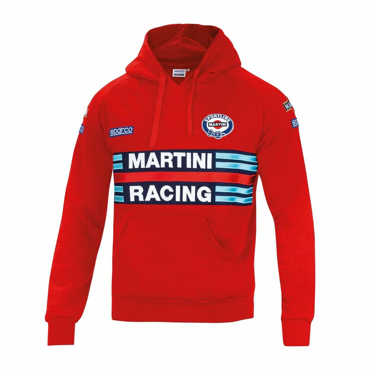 Felpa con Cappuccio Uomo Sparco MARTINI RACING Rosso