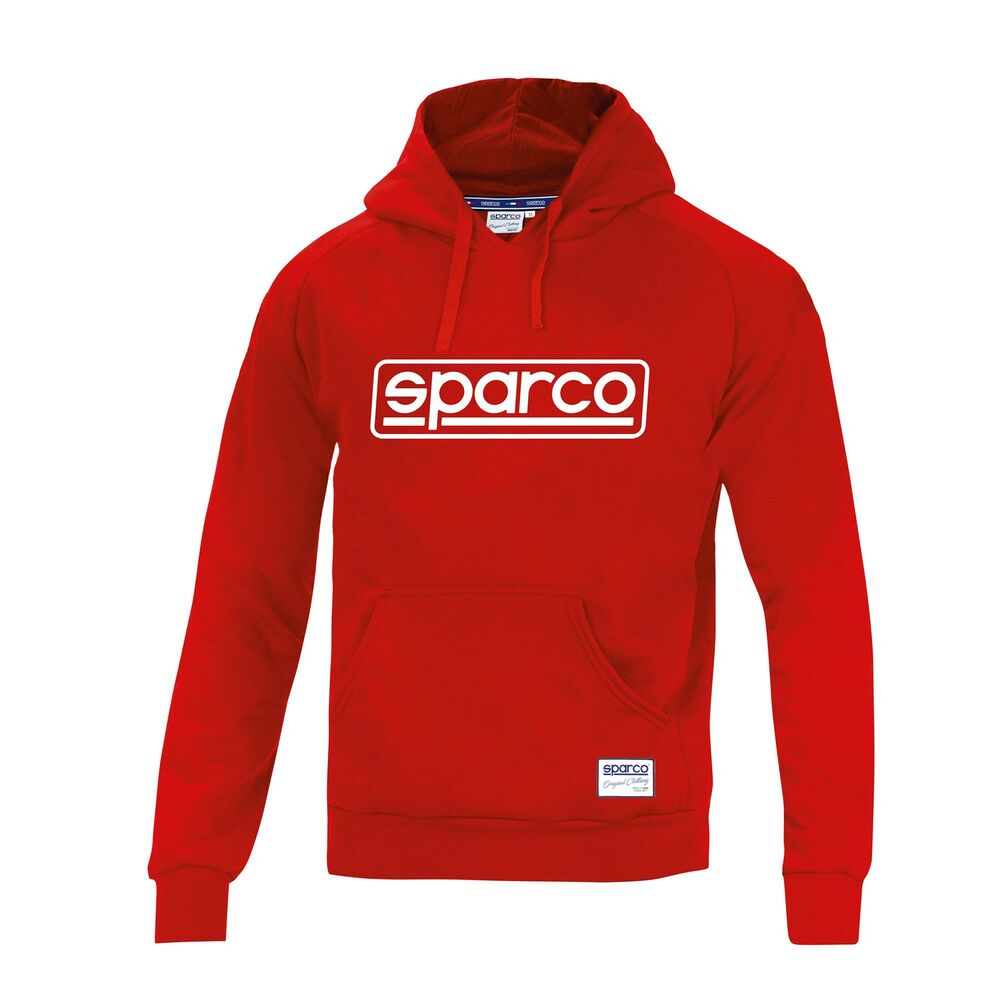 Felpa con Cappuccio Sparco Frame Rosso XL