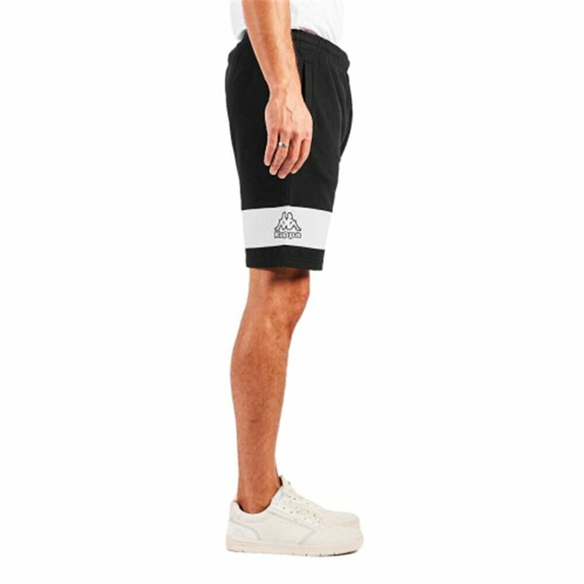 Pantaloni Corti Sportivi da Uomo Kappa Drit Nero