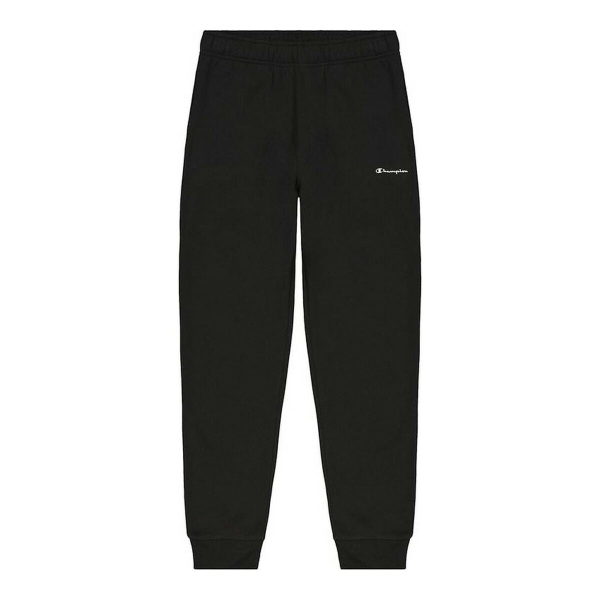 Pantalone Lungo Sportivo Champion Rib Cuff Logo Nero Uomo