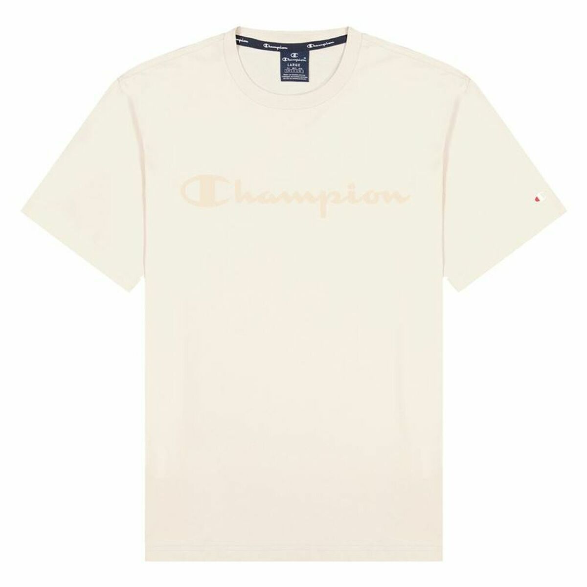 Maglia a Maniche Corte Champion Crewneck T-Shirt M Beige