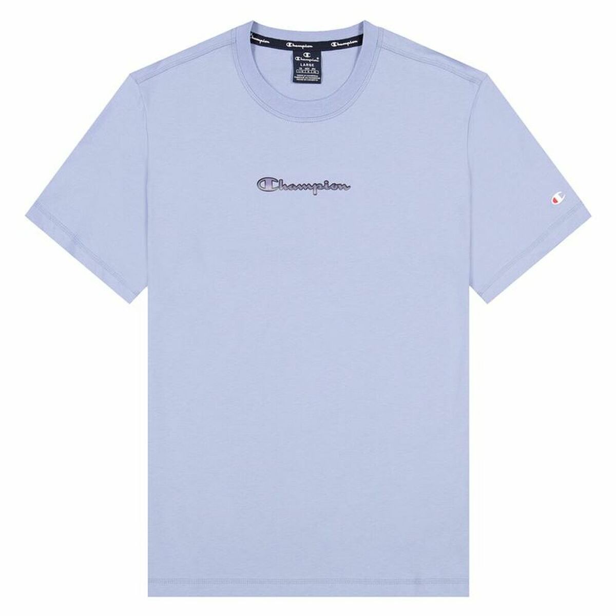 Maglia a Maniche Corte Champion Crewneck M Porpora