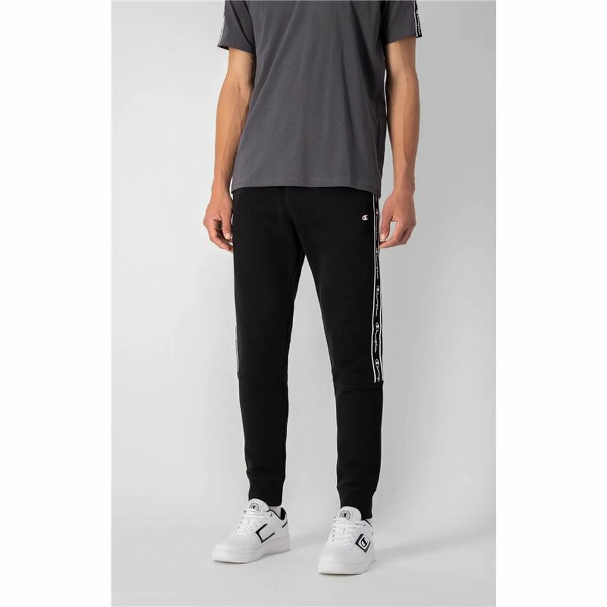 Pantalone Lungo Sportivo Champion Nero Uomo