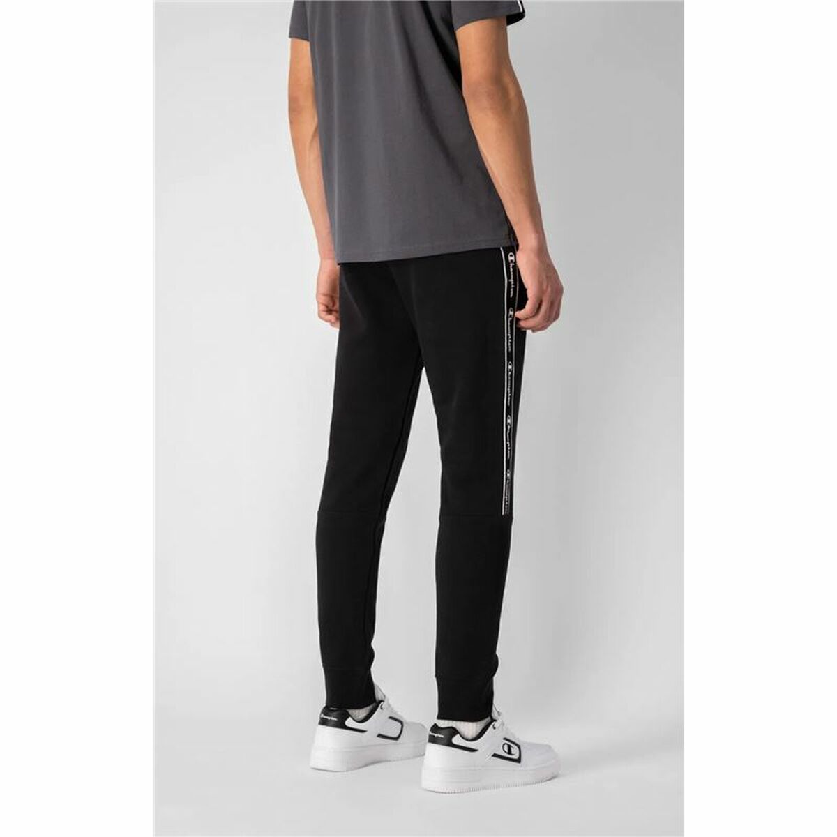 Pantalone Lungo Sportivo Champion Nero Uomo