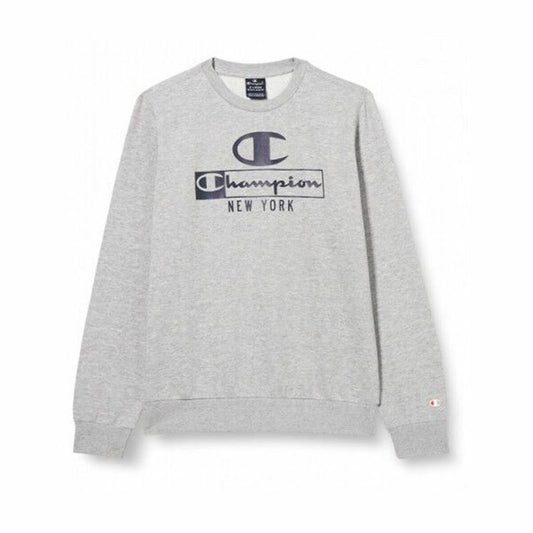 Felpa senza Cappuccio Uomo Champion Crewneck Grigio