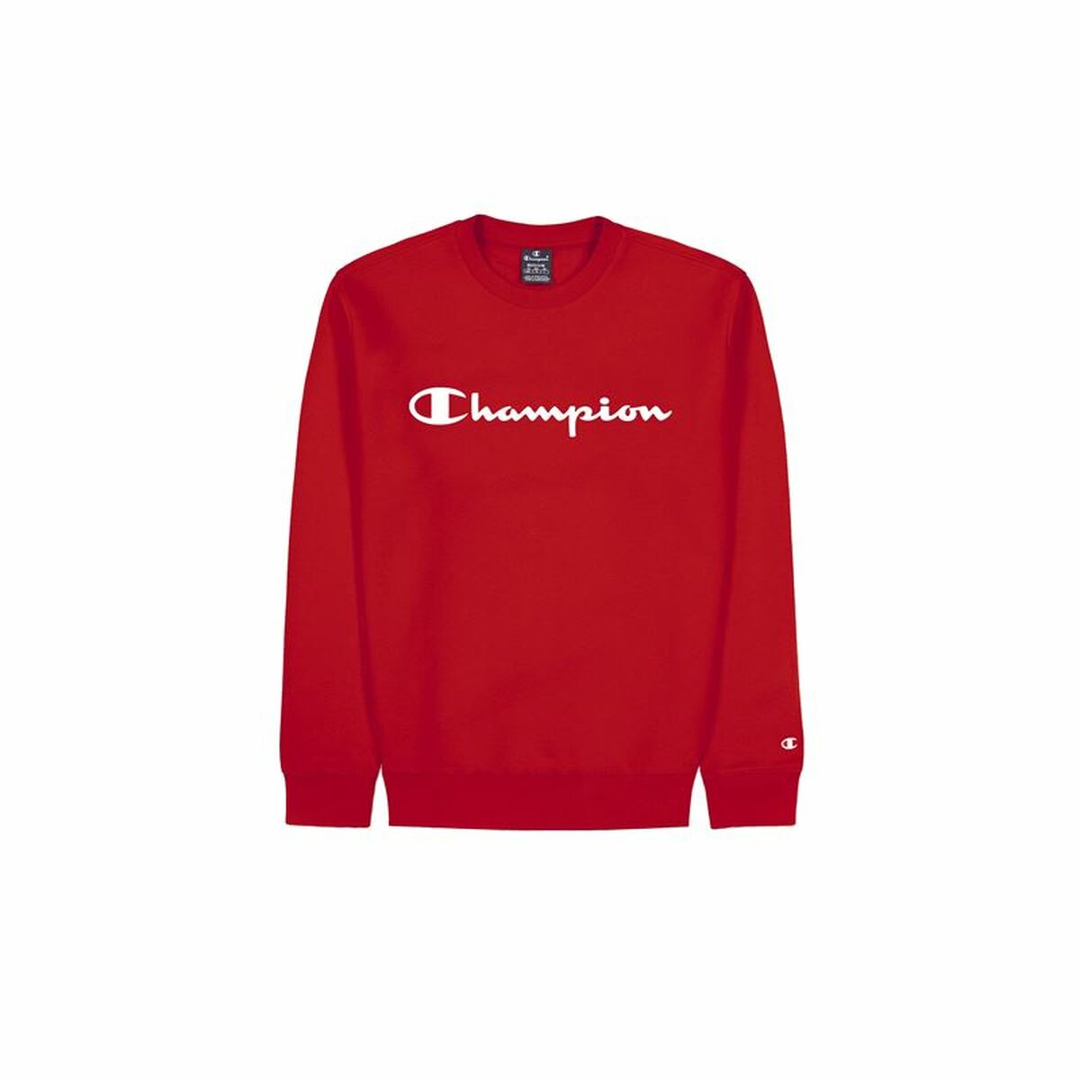 Felpa senza Cappuccio Uomo Champion Crewneck Rosso