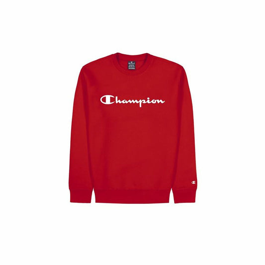 Felpa senza Cappuccio Uomo Champion Crewneck Rosso