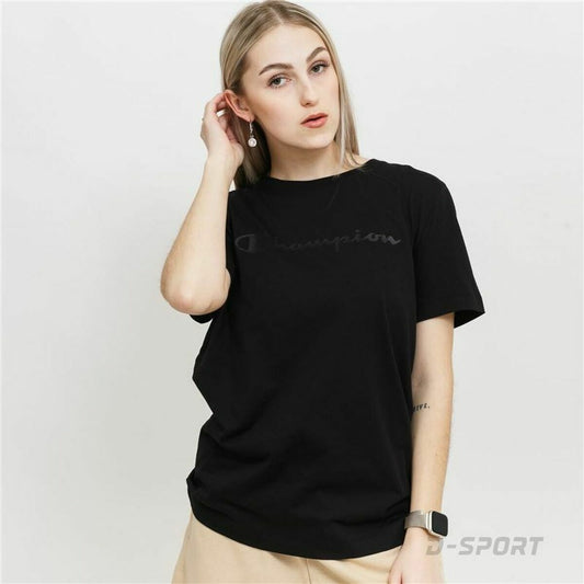 Maglia a Maniche Corte Donna Champion Crewneck  Nero