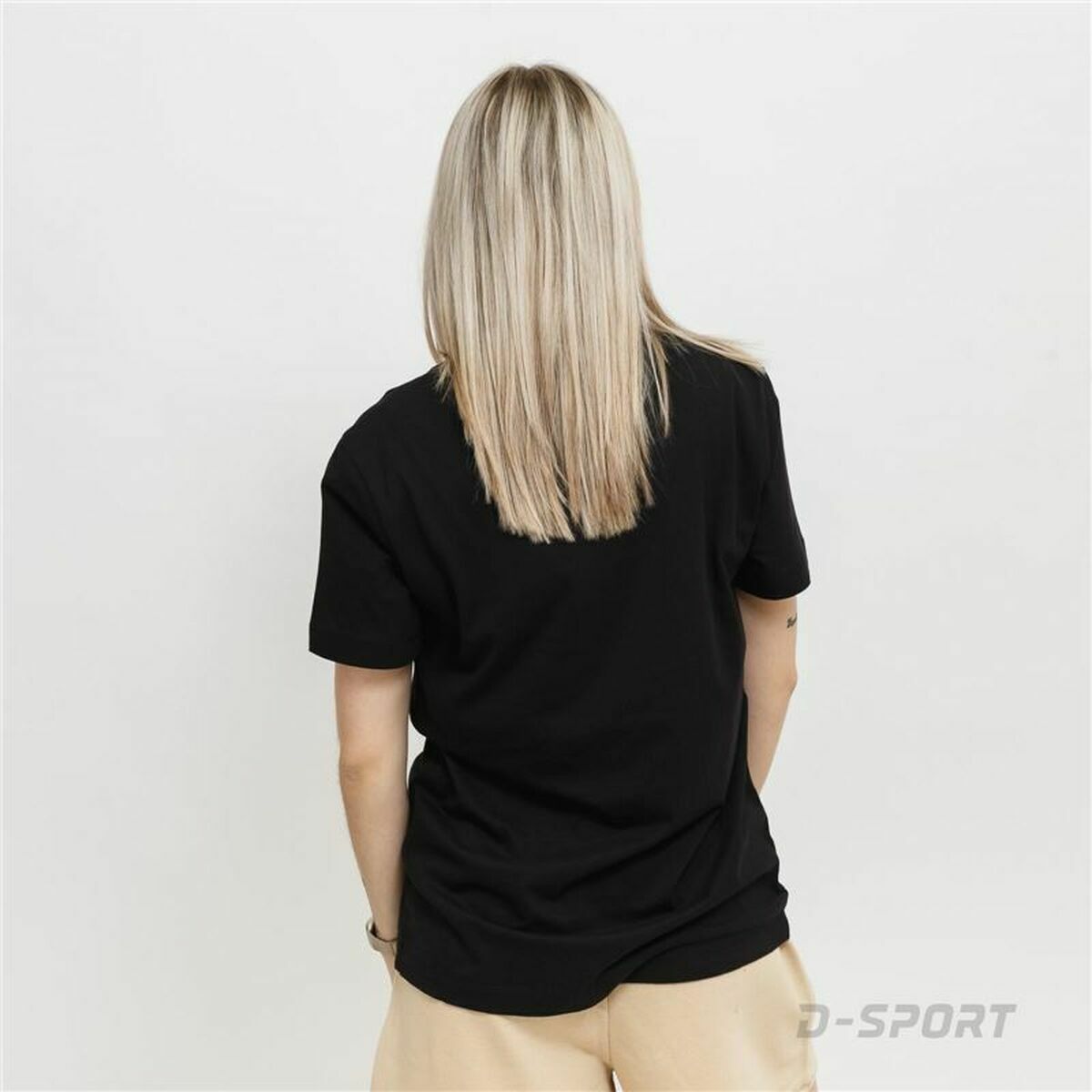 Maglia a Maniche Corte Donna Champion Crewneck  Nero