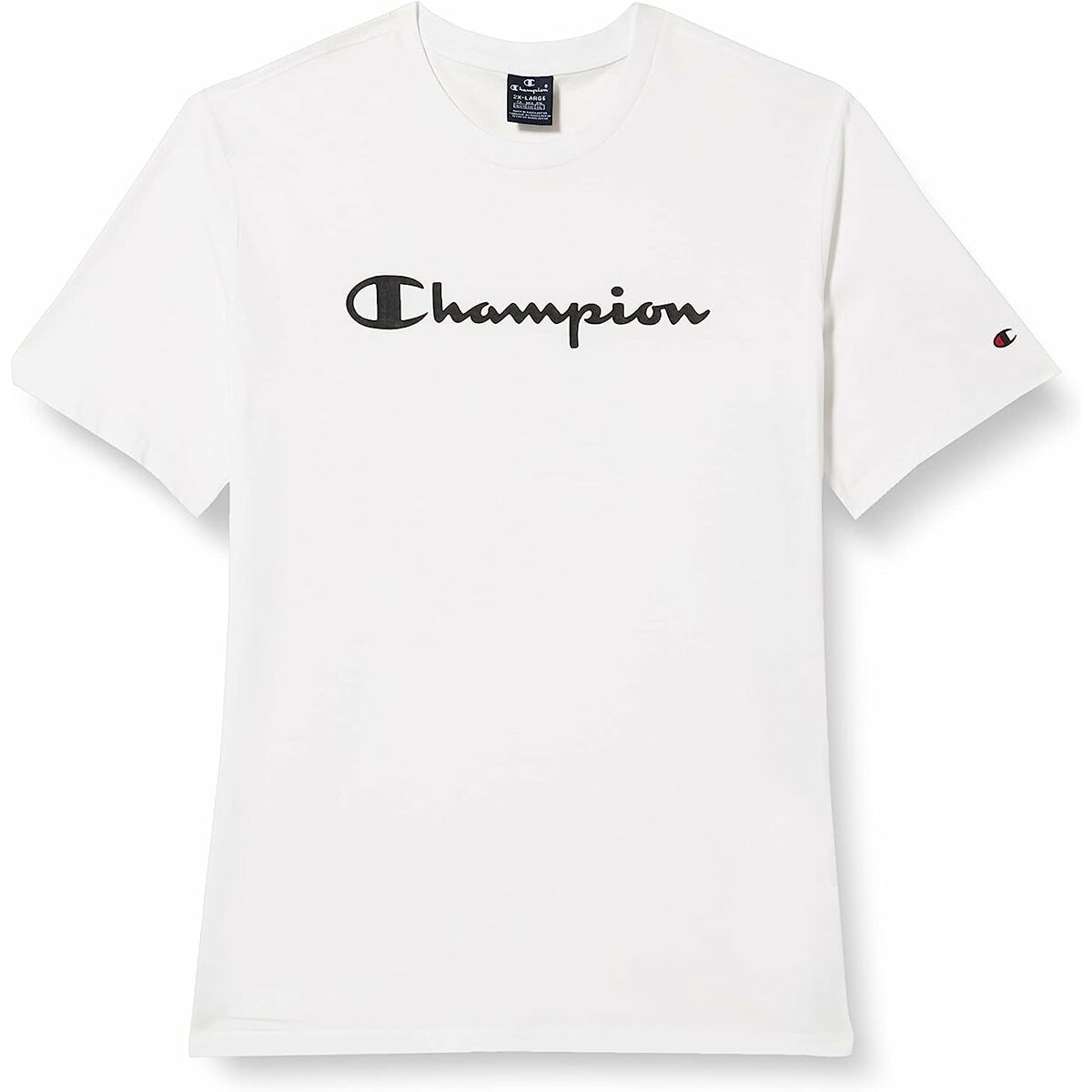 Maglia a Maniche Corte Uomo Champion Crewneck Bianco