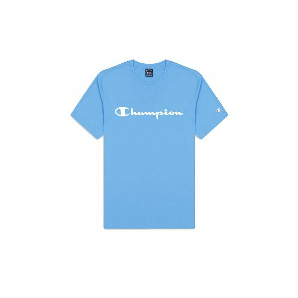 Maglia a Maniche Corte Uomo Champion Crewneck Azzurro