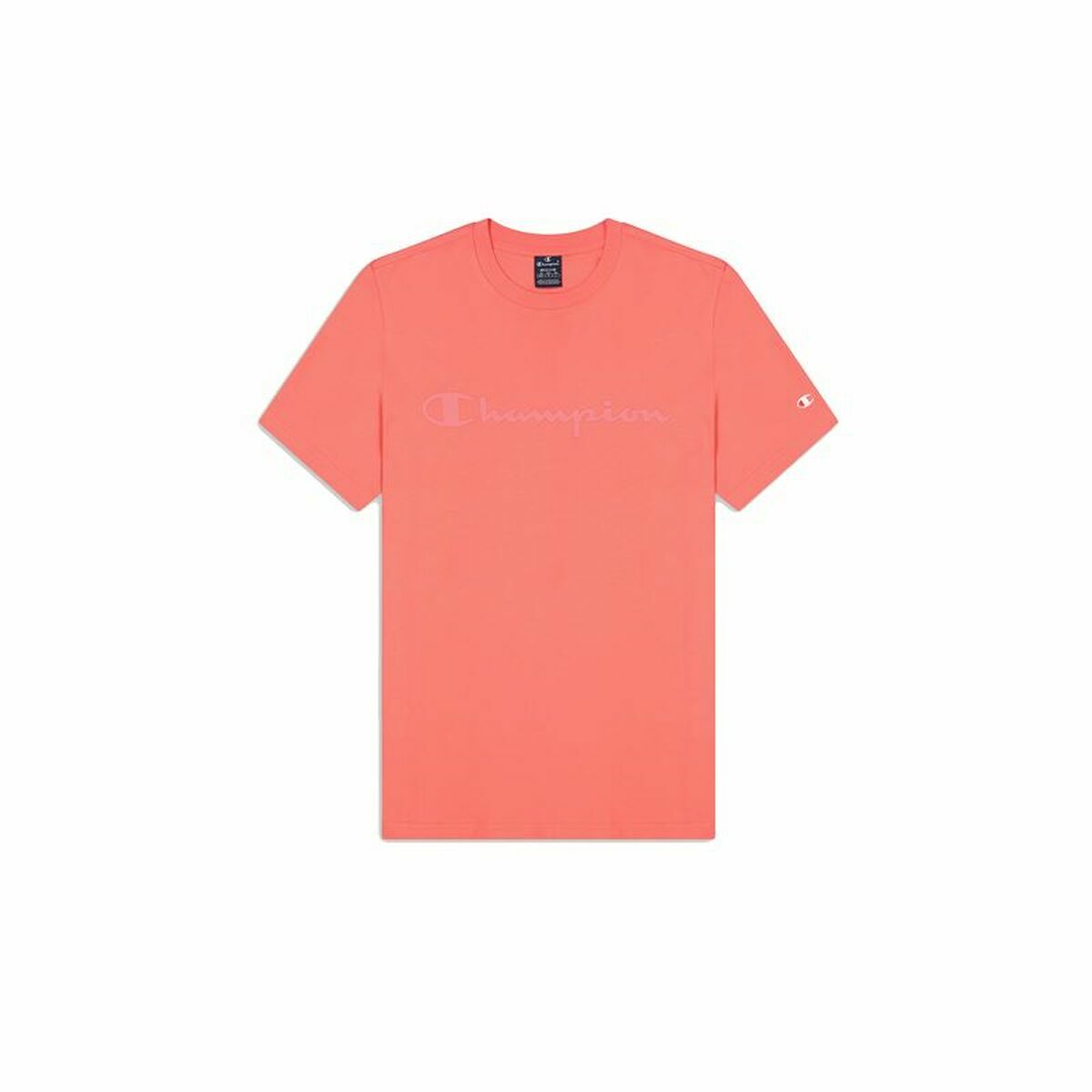 Maglia a Maniche Corte Uomo Champion Crewneck Rosa